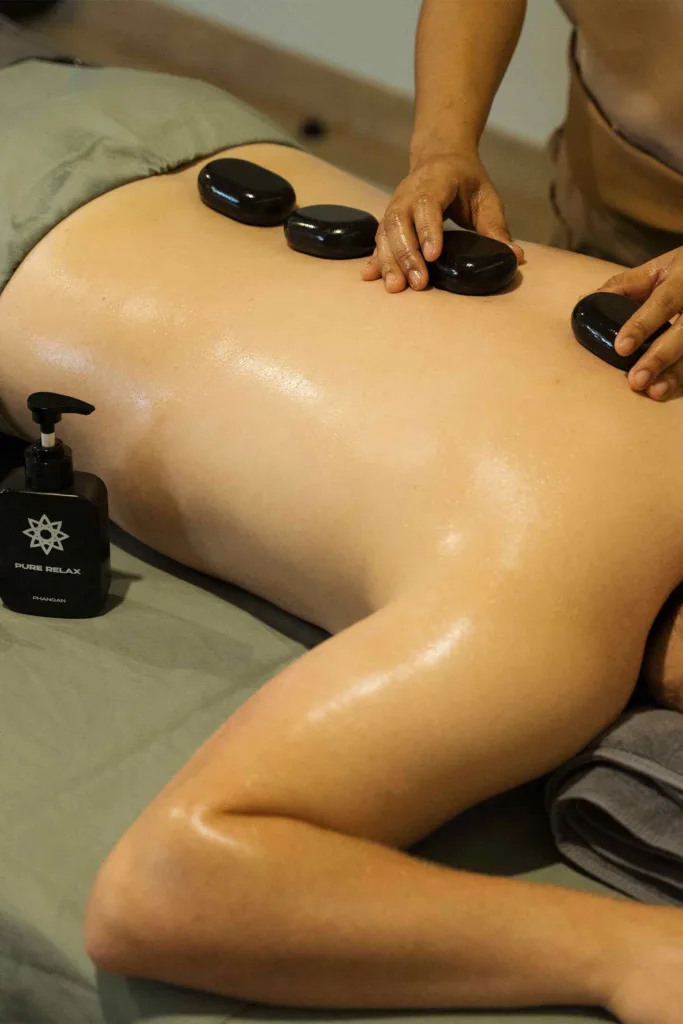 hot stone massage koh phangan at pure relax